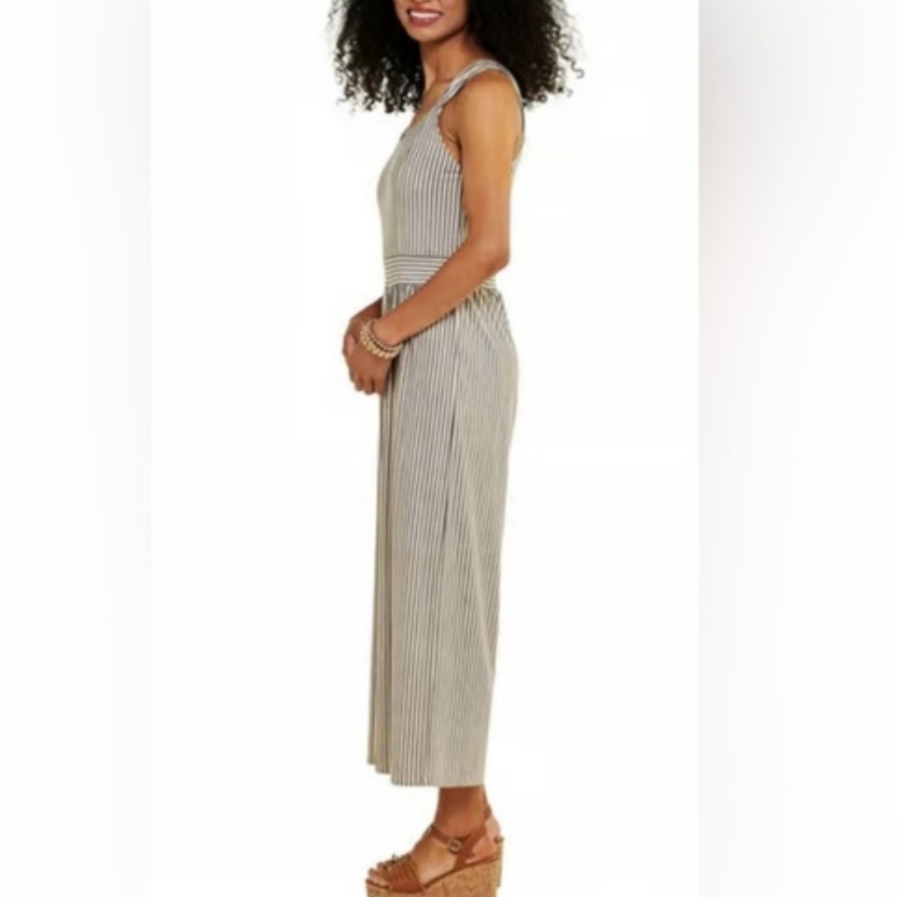 Emily Daniels vertical stripes comfy jumpsuit - Picture 2 of 14
